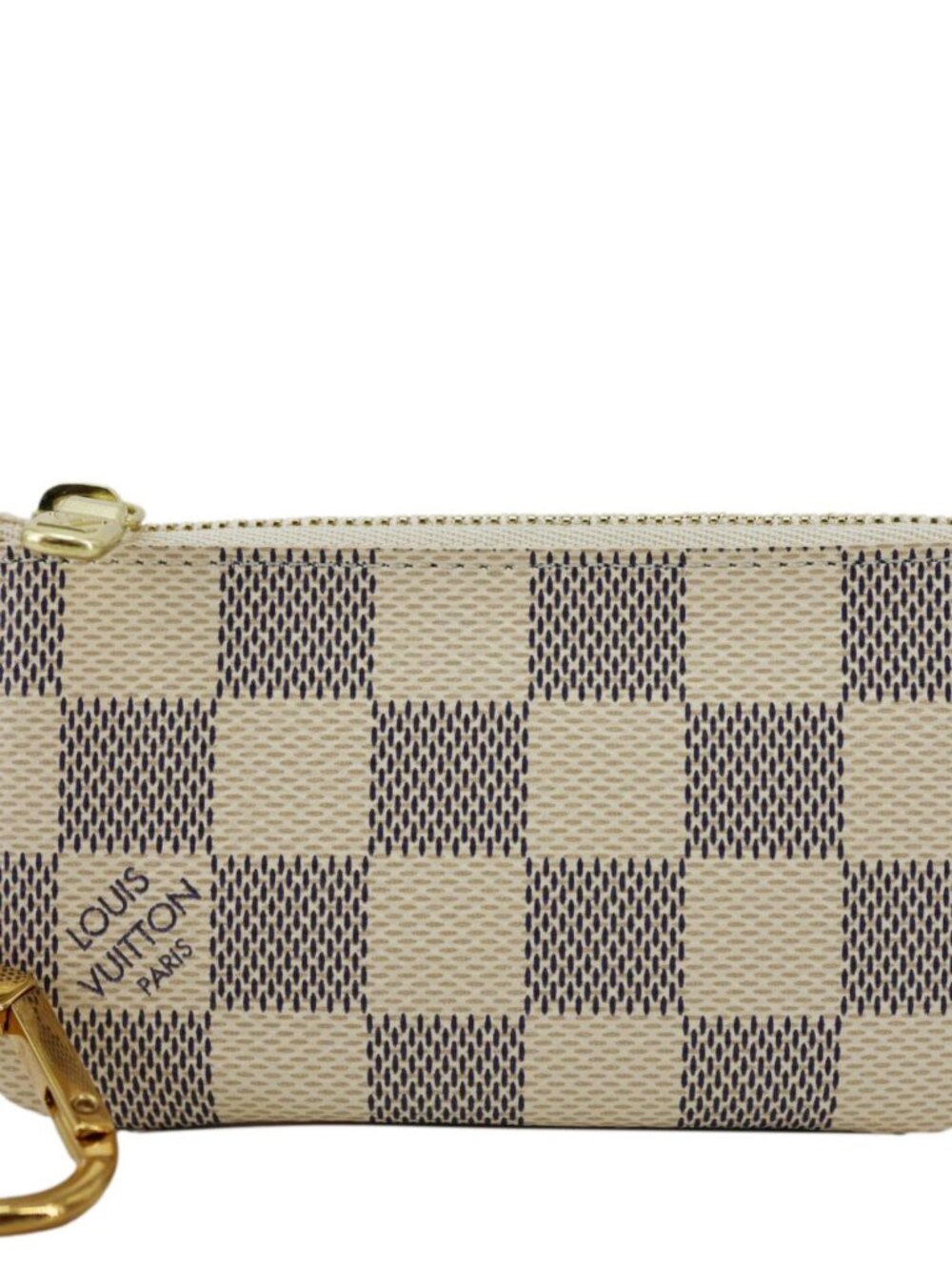 Louis Vuitton Damier Azur Key Coin Pouch White